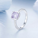 925 Sterling Silver Ring with Pavé Setting CZ, Size 6.0-5