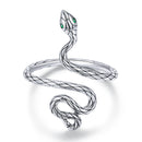925 Sterling Silver Oxidized Pavé Setting CZ Ring-1