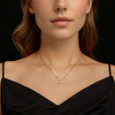 925 Sterling Silver Moissanite and Freshwater Pearl Necklace 40+5cm for Women-5