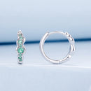 925 Sterling Silver Pave Setting CZ Earrings for Women-3