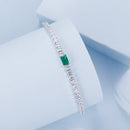 925 Sterling Silver 145+65mm Pavé Setting CZ Bracelet-4