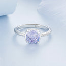 925 Sterling Silver Ring with Pavé Setting CZ, Size 6.0-6