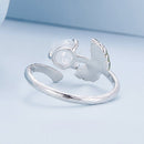925 Sterling Silver Enamel Resin Ring 1.7mm Width-3