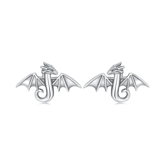 925 Sterling Silver Earrings with Oxidized Finish, 0.7*1.1cm