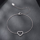 925 Sterling Silver Plated White Gold Moissanite Bracelet for Women-3
