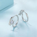 925 Sterling Silver Wedding Earrings with White Gold Plating and CZ Stones for Women-3