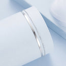 925 Sterling Silver 15+6cm White Gold Plated Bracelet for Women-3