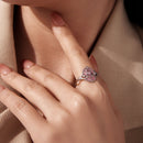 925 Sterling Silver Pendant 0.15cm Enamel CZ Ring for Women-7