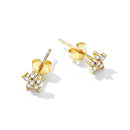 925 Sterling Silver Plated Platinum Pavé Setting CZ Earrings for Women-2