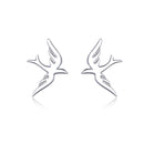 925 Sterling Silver Earrings 0.7*1.2cm for Women-3