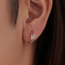 925 Sterling Silver Wedding Earrings with White Gold Plating and CZ Stones for Women-7