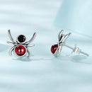 925 Sterling Silver Earrings with Pavé Setting CZ and Transparent Glass-3