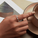 925 Sterling Silver Oxidized Silver 1.6mm Ring for Women-6