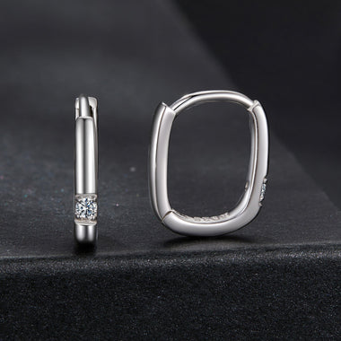 925 Sterling Silver Moissanite 0.16 ct Stud Earrings for Women - 0