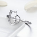 925 Sterling Silver Ring Size 5.0 with Platinum Plating for Women-5