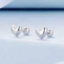 925 Sterling Silver Plated Platinum 5mm Earrings for Women-5