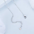 925 Sterling Silver White Gold Plated Necklace with CZ Pavé Setting for Women-5