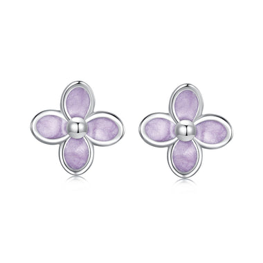 925 Sterling Silver Earrings with Enamel Process for Women