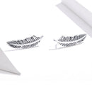 925 Sterling Silver Earrings - Oxidized Silver - 2.4cm x 0.7cm - Women-2