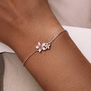 S925 Sterling Silver Adjustable Flower Bracelet for Women-8