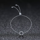 925 Sterling Silver Bracelet 26.5CM with 1.5*1.1CM Pendant for Unisex-2
