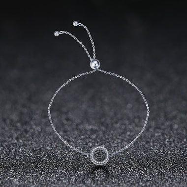 925 Sterling Silver Bracelet 26.5CM with 1.5*1.1CM Pendant for Unisex - 0