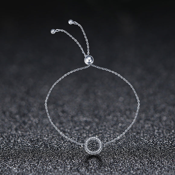 925 Sterling Silver Bracelet 26.5CM with 1.5*1.1CM Pendant for Unisex