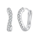 925 Sterling Silver Pavé CZ Earrings for Women-1