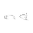 925 Sterling Silver Earrings for Women with CZ in Pavé Setting-4
