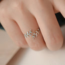 925 Sterling Silver Pavé Setting CZ Ring-5