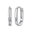 925 Sterling Silver Moissanite 0.16 ct Stud Earrings for Women-1