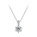 925 Sterling Silver Moissanite Plated Platinum Necklace for Women, 6.5mm, Style L, 400mm Length-6