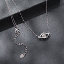 925 Sterling Silver Moissanite Necklace 40+5cm in Length for Women-4