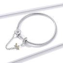 925 Sterling Silver Adjustable Length 17cm Bracelet for Women-2