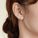 925 Sterling Silver + Platinum Translucent Opal Earrings for Women-7