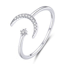 925 Sterling Silver Ring with Pavé Setting CZ-1