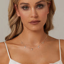 925 Sterling Silver 3mm Moissanite Necklace for Women-7