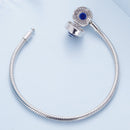 925 Sterling Silver Bracelet with CZ & Resin, Size 17.0-7