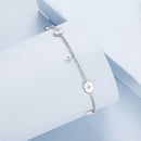 925 Sterling Silver & Plated White Gold CZ Bracelet-3