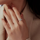 925 Sterling Silver Hamsa Hand Ring with Synthetic Spinel for Women-6