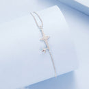 925 Sterling Silver & White Gold Plated Pave Setting CZ Bracelet 15+6cm-2