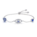 925 Sterling Silver Bracelet 22cm Length 0.9*2.2cm for Women-2