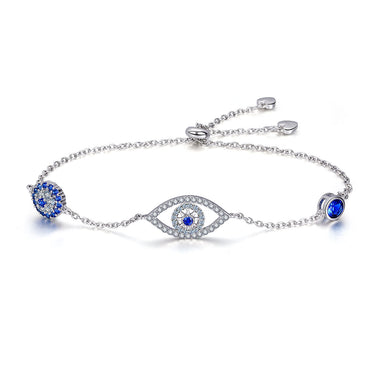 925 Sterling Silver Bracelet 22cm Length 0.9*2.2cm for Women - 0