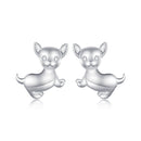925 Sterling Silver Earrings Plated Platinum 10*12mm for Women-2