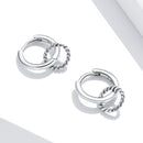 925 Sterling Silver & Oxidized Silver Earrings for Women-3