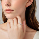 925 Sterling Silver Oxidized Silver Bird Ring for Women - 0.14cm Width, 0.7cm Bird Size-4