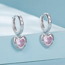 925 Sterling Silver Pavé Setting CZ Earrings for Women-3