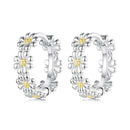 925 Sterling Silver Plated White Gold Earrings for Women-1