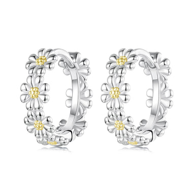 925 Sterling Silver Plated White Gold Earrings for Women