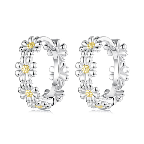 925 Sterling Silver Plated White Gold Earrings for Women